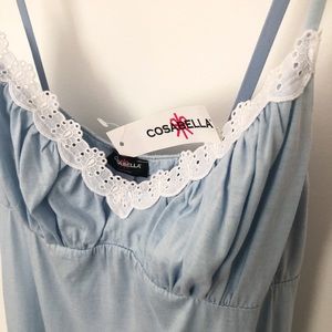 Designer Cosabella Cotton Women’s Babydoll Trinity Slip Chemise Nightgown